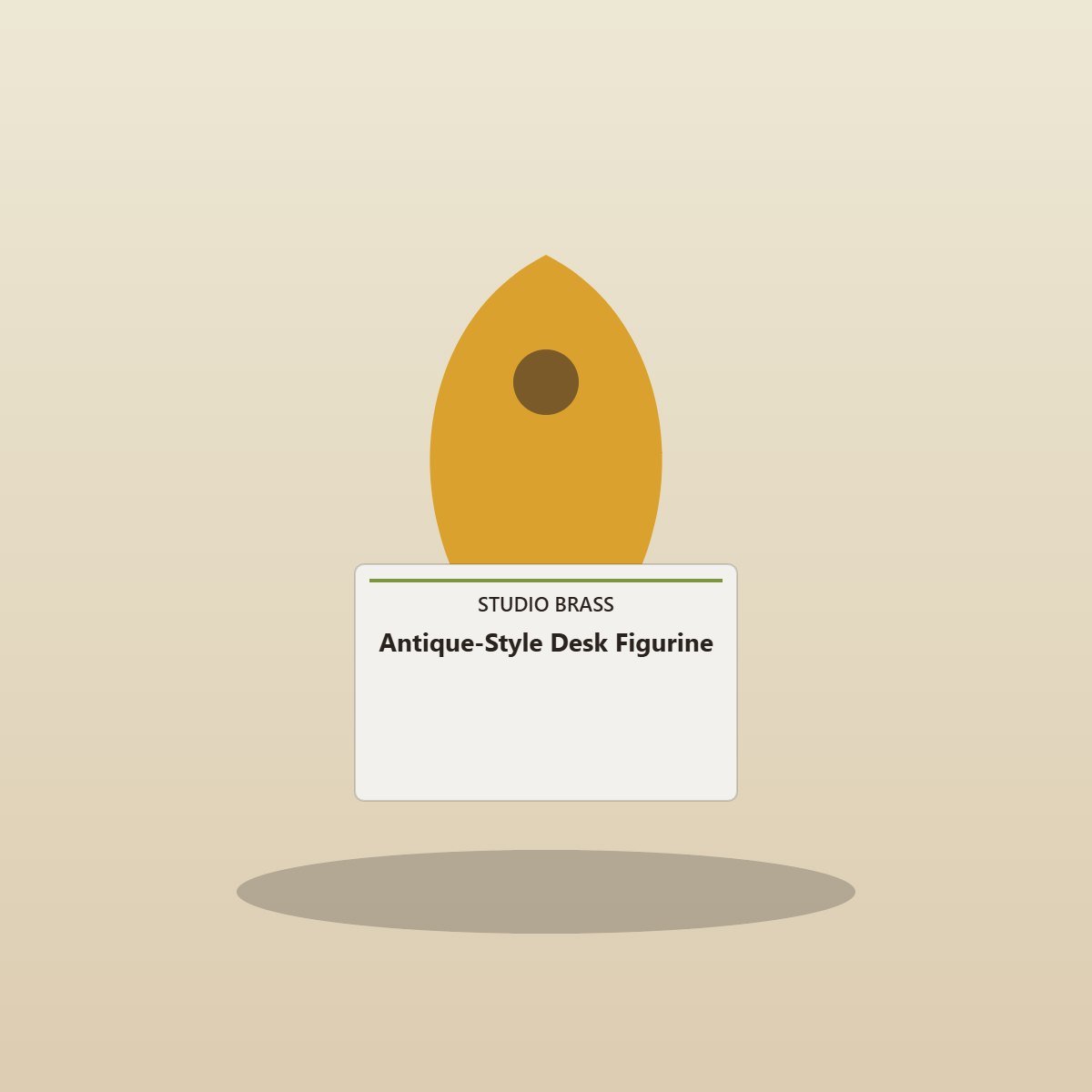 Antique-Style Desk Figurine — lifestyle
