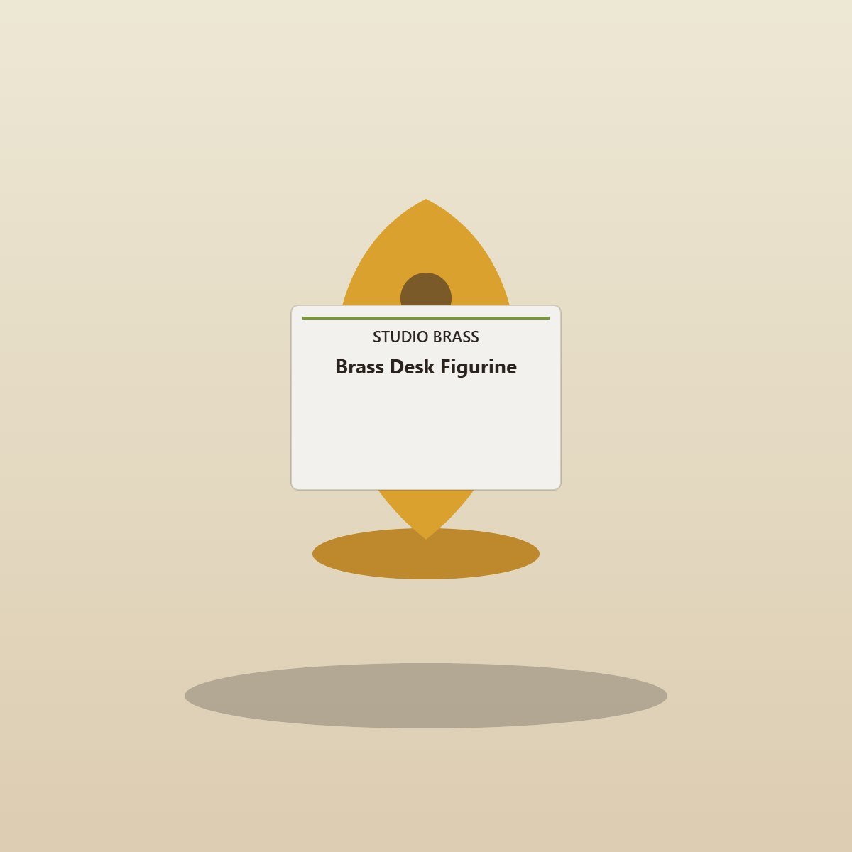 Brass Desk Figurine — front