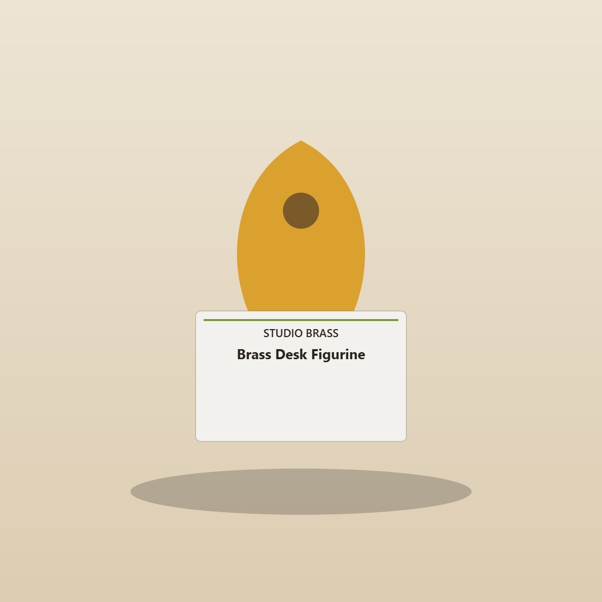 Brass Desk Figurine — lifestyle